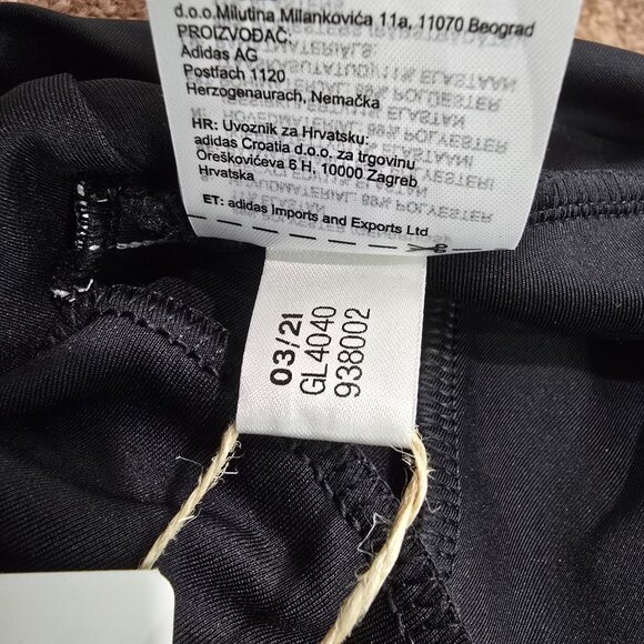 Adidas Leggings Womens Medium 7/8 Length High-Rise Aeroready Black - FLAWS - Picture 12 of 12